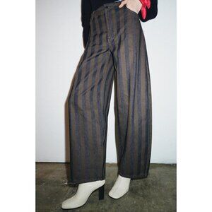 ZARA ZW COLLECTION BARREL MID-WAIST JEANS